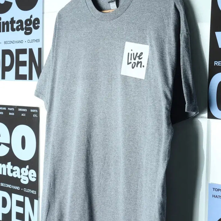 [BUNJANG] Gildan USA Oversized T-Shirt - Grey / (XL-3XL) 길단 반팔 티셔츠 USA 빅사이즈 그레이-756D