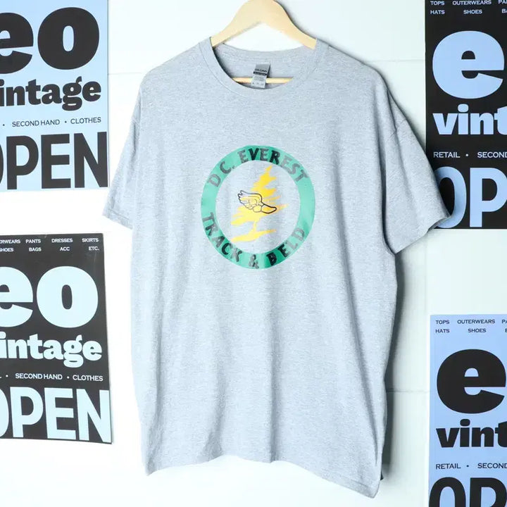[BUNJANG] Gildan USA XL-3XL Oversized Short Sleeve T-Shirt Grey / (XL-3XL) 길단 반팔 티셔츠 USA 빅사이즈 그레이-756F