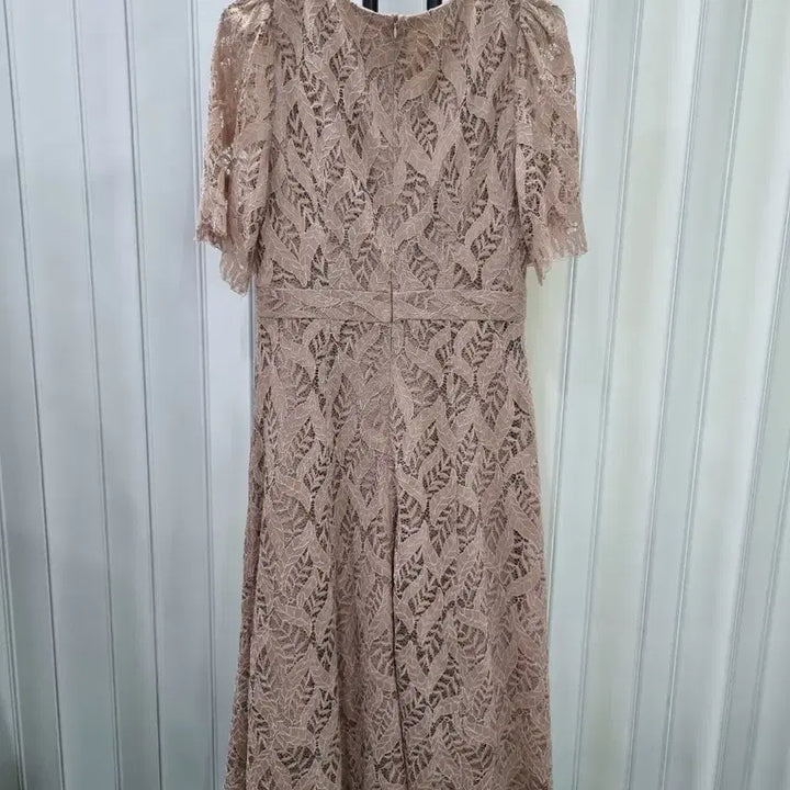 [BUNJANG] Lace Long Dress - Pink Beige / 레이스 롱 원피스 핑크베이지