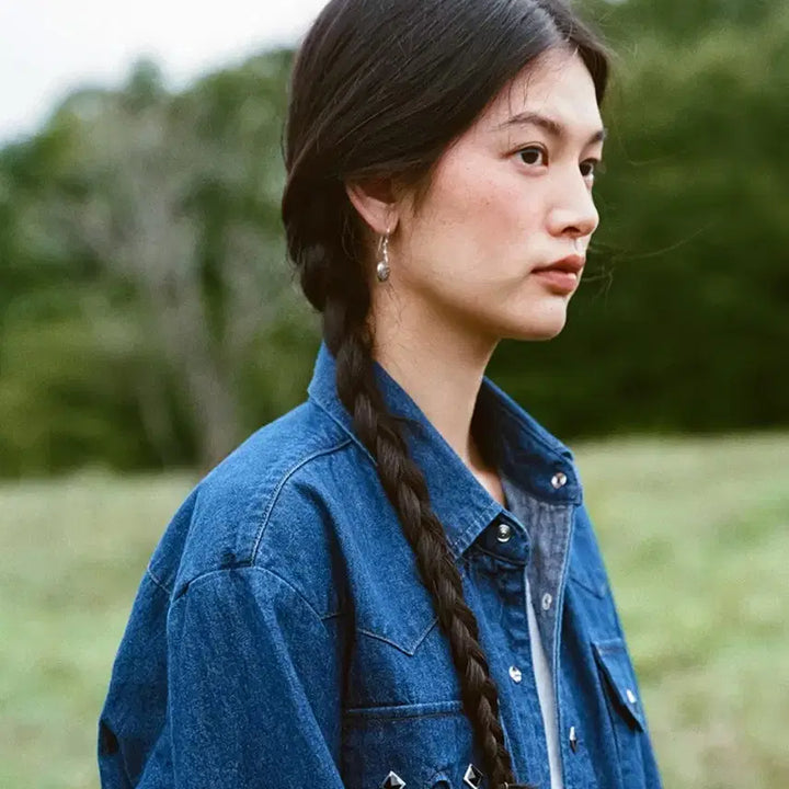 [BUNJANG] Urbanic30 Western Denim Shirt / 얼바닉30 웨스턴 데님 셔츠