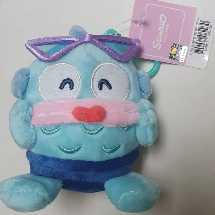 [BUNJANG] Sanrio Hangyodon Sunglasses Plush Keychain New / 산리오 한교동 썬구리 인형 키링 새상품