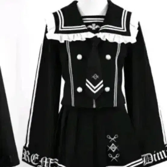 [SOLD OUT] 딤모아르X 레플렘 세일러 셋업 흰검