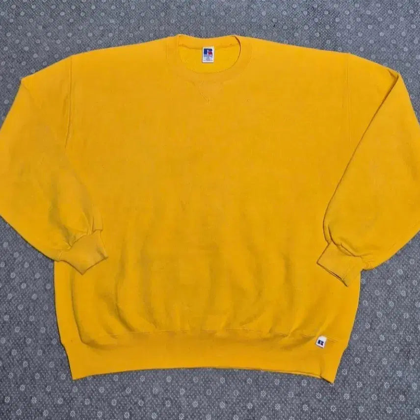 [BUNJANG] 90s Russell Athletic Yellow Sweatshirt XXL / [XXL]90s MAXICO Made 러셀 옐로우 스웻 -331
