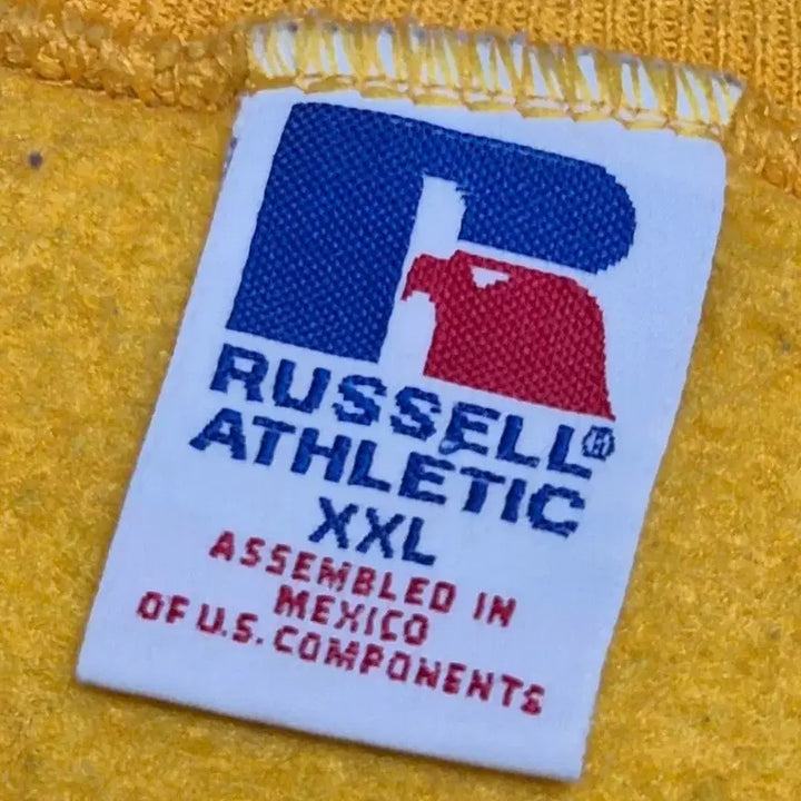 [BUNJANG] 90s Russell Athletic Yellow Sweatshirt XXL / [XXL]90s MAXICO Made 러셀 옐로우 스웻 -331