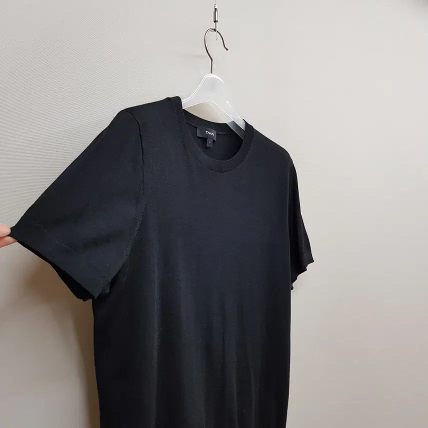 [BUNJANG] Theory Merino Wool Short Sleeve Knit T-Shirt L Size / 띠어리 Theory 2023 메리노울 반팔 니트 티셔츠 L사이즈