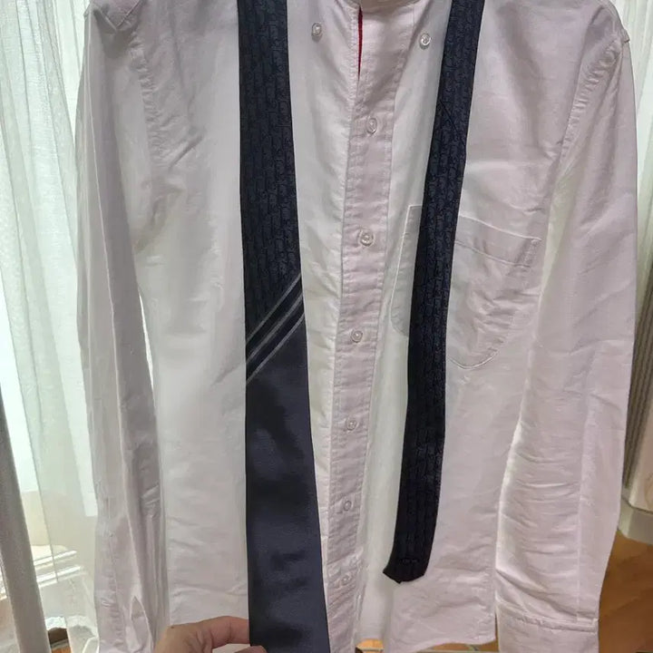 [BUNJANG] Dior Homme Silk Necktie Charcoal / 디올 옴므 실크 넥타이 챠콜 색상