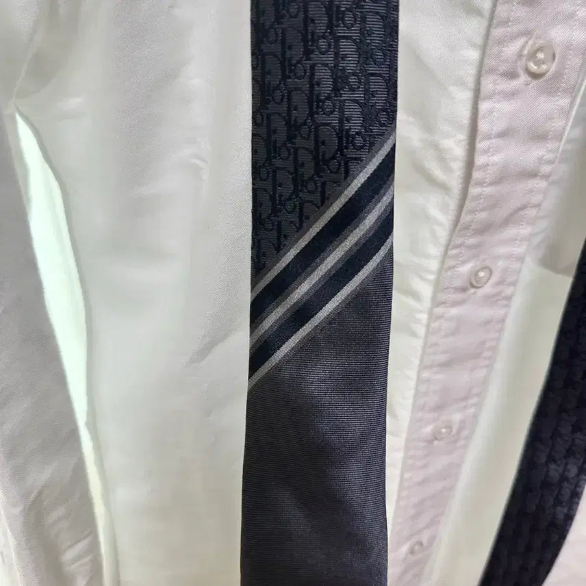 [BUNJANG] Dior Homme Silk Necktie Charcoal / 디올 옴므 실크 넥타이 챠콜 색상