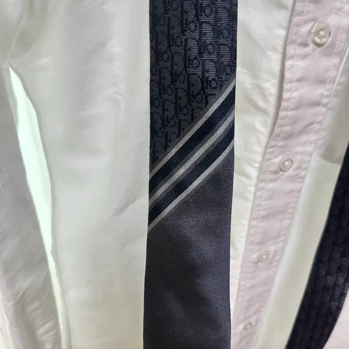 [BUNJANG] Dior Homme Silk Necktie Charcoal / 디올 옴므 실크 넥타이 챠콜 색상