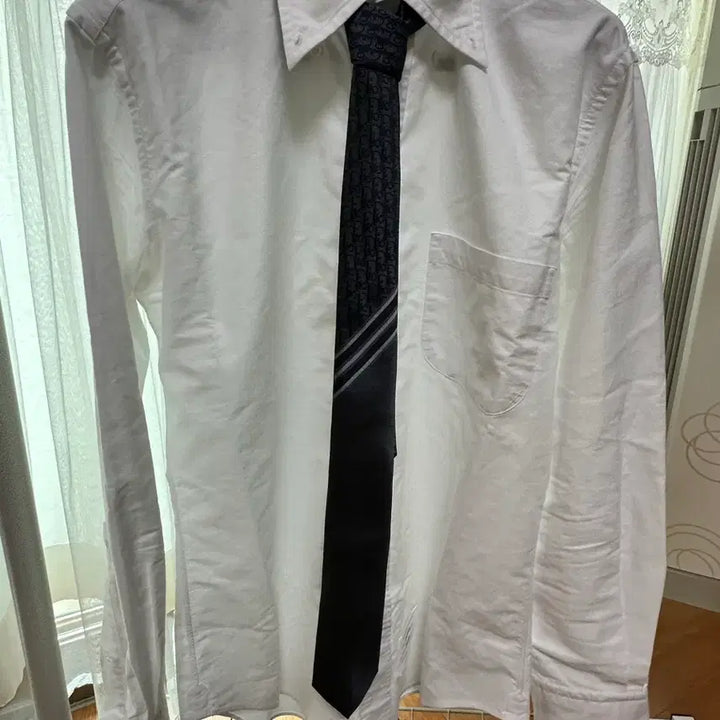 [BUNJANG] Dior Homme Silk Necktie Charcoal / 디올 옴므 실크 넥타이 챠콜 색상