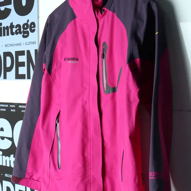 [BUNJANG] Columbia Gore-Tex Windbreaker Zip-Up Jacket Pink / W(S-M) 컬럼비아 집업 바람막이 점퍼자켓 고어텍스 핑크-7578