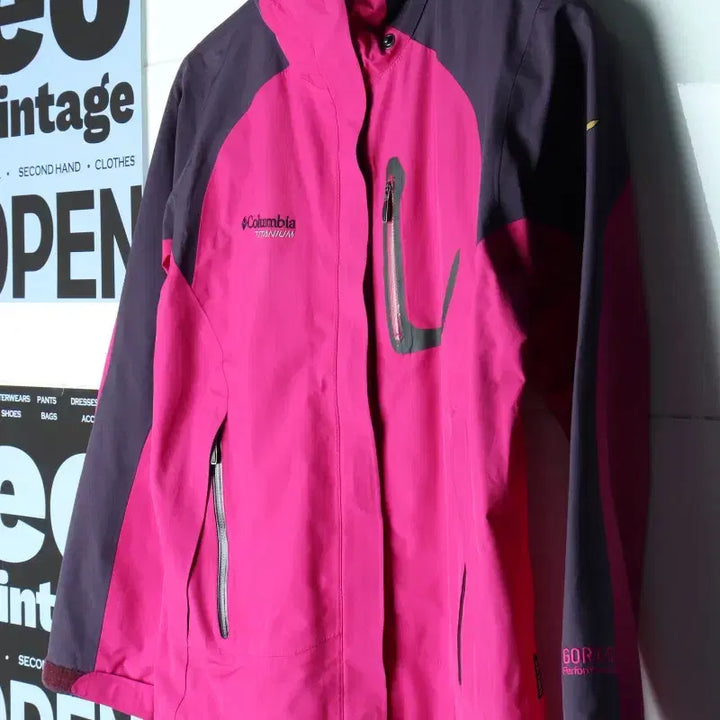 [BUNJANG] Columbia Gore-Tex Windbreaker Zip-Up Jacket Pink / W(S-M) 컬럼비아 집업 바람막이 점퍼자켓 고어텍스 핑크-7578