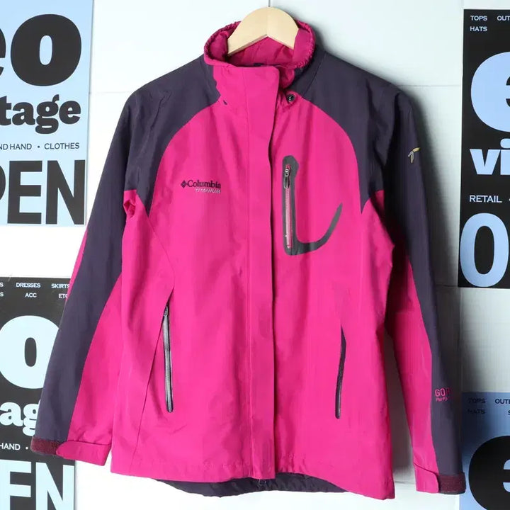 [BUNJANG] Columbia Gore-Tex Windbreaker Zip-Up Jacket Pink / W(S-M) 컬럼비아 집업 바람막이 점퍼자켓 고어텍스 핑크-7578
