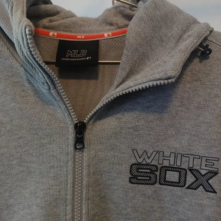 [BUNJANG] MLB Chicago White Sox Full Zip Hoodie Grey Size 100 / MLB 화이트삭스 후드집업 그레이 100