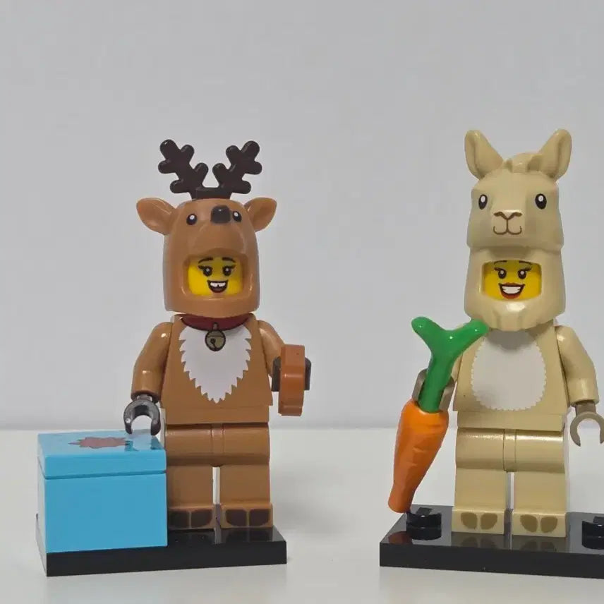 [BUNJANG] LEGO Minifigure Deer Rabbit Animal Part-time Worker / 레고 미니피겨 미피 사슴 토끼 동물 알바