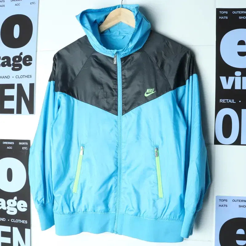 [BUNJANG] Nike Windrunner Zip-Up Windbreaker Jacket / W(L) 나이키 집업 바람막이 점퍼자켓 수선완료 윈드러너-757C