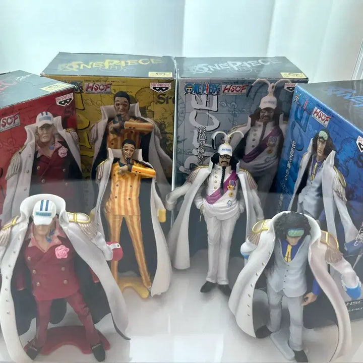 [BUNJANG] One Piece Marine Figures Set (Sengoku, Akainu, Aokiji, Kizaru) / 센고쿠, 아카이누, 아오키지, 키자루 해군 원피스 4종 세트 판매합니다.