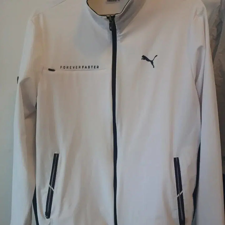 [BUNJANG] Puma FOREVER FASTER White Track Jacket / 푸마 FOREVER FASTER 화이트 트랙 자켓95
