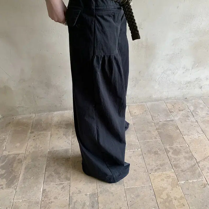 [BUNJANG] LONSLAN Front Pocket Casual Low-Rise Cargo Pants / LONSLAN 론슬란 프론트 포켓 캐주얼 로우라이즈 카고 팬츠