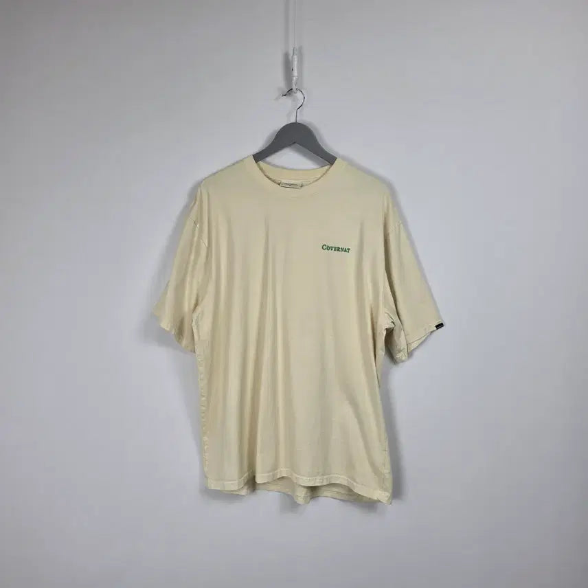 [BUNJANG] Covernat Oversized Ivory Short-Sleeve T-Shirt Men&
