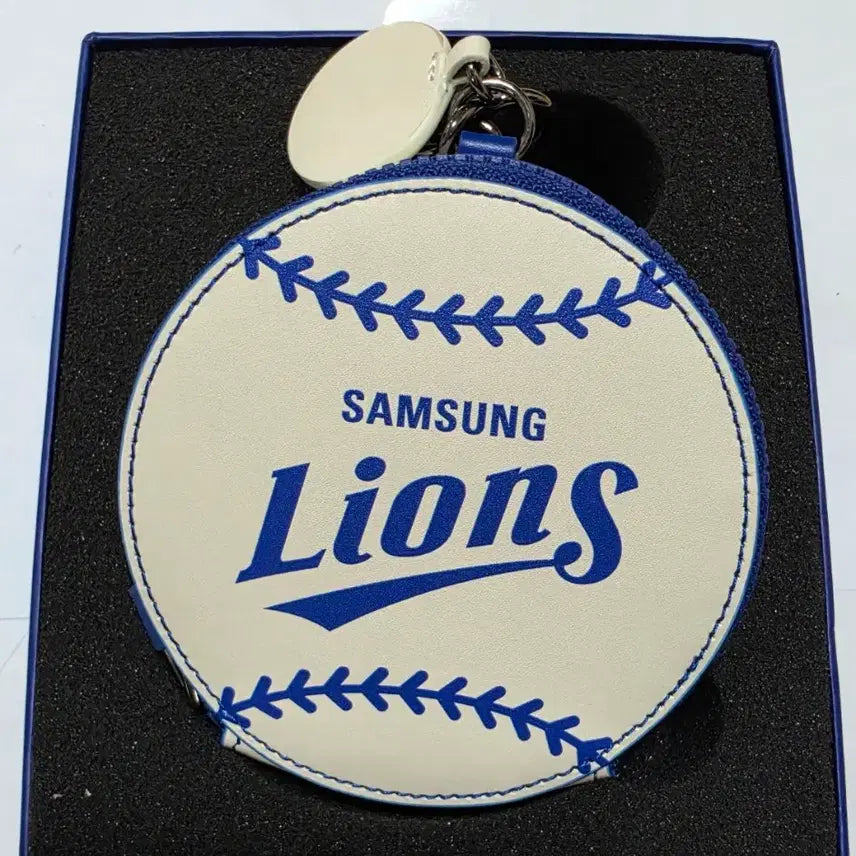 [BUNJANG] Samsung Lions Ruihui Round Wallet Keychain / 삼성 라이온즈 루이후이 원형지갑키링