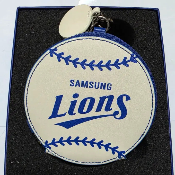 [BUNJANG] Samsung Lions Ruihui Round Wallet Keychain / 삼성 라이온즈 루이후이 원형지갑키링