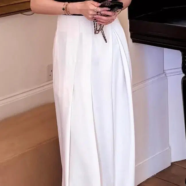 [BUNJANG] Londong Hye Won Maxi High-Waist Wide Slacks / 런던혜원 맥시 하이웨스트 와이드 슬랙스 26