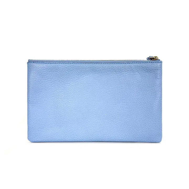 [BUNJANG] Gucci Bamboo Tassel Medium Clutch Leather Sky Blue / 구찌 449652 뱀부 태슬 미듐 클러치 6B8EBV9C