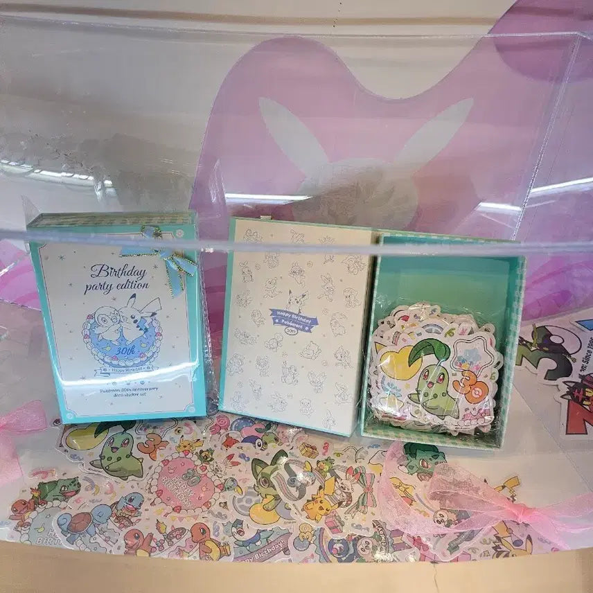 [BUNJANG] Pokemon 30th Anniversary Birthday Party Sticker Edition / 포켓몬 30주년 Birthday Party 스티커 에디션