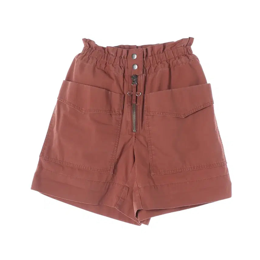 [BUNJANG] Isabel Marant High-Waisted Banding Big Pocket Short Shorts / (새상품) 이자벨마랑 하이웨이스트 밴딩 빅포켓 숏팬츠 쇼츠