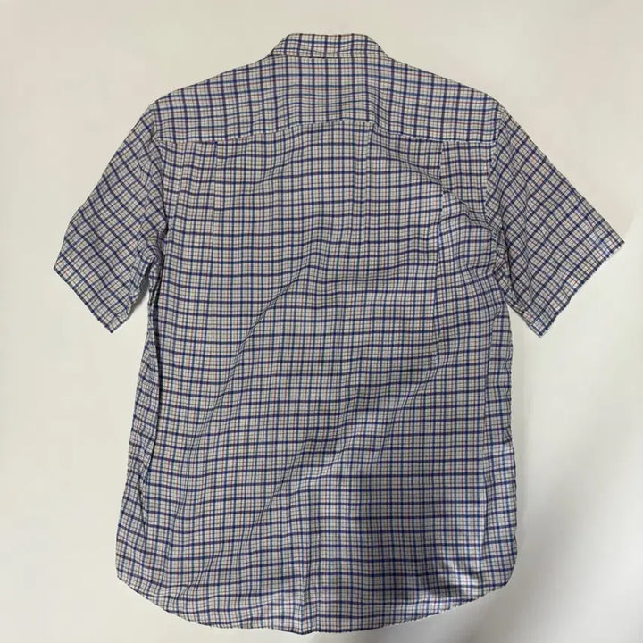 [BUNJANG] Yves Saint Laurent YSL Pour Homme Classic Checkered Short Sleeve Shirt L / 정품!! 입생로랑 YSL 뿌르옴므 클래식 반팔 체크 셔츠 L