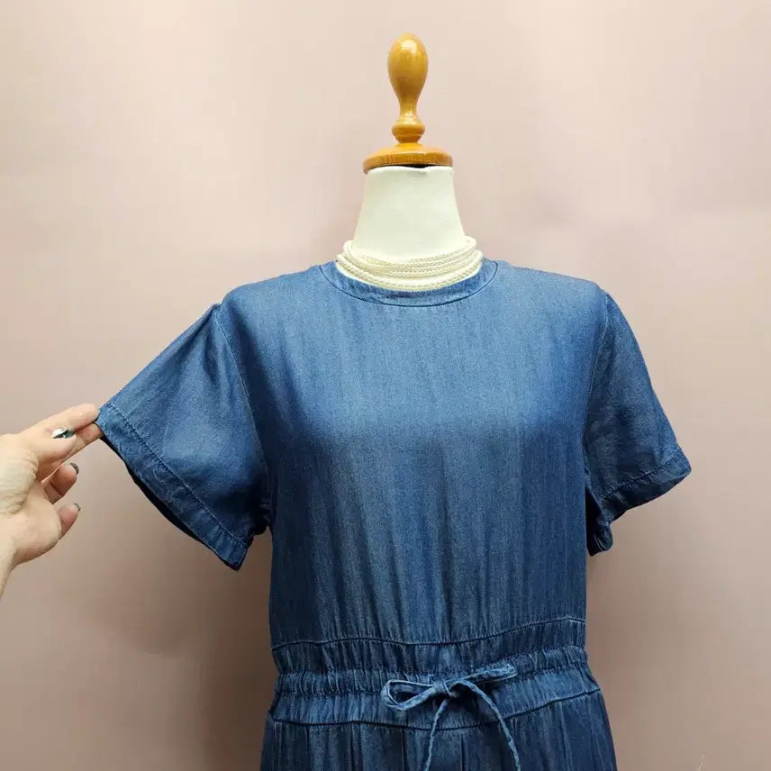 [BUNJANG] Lyocell Pleated Long Dress / 리오셀 찰랑 플리츠 롱원피스