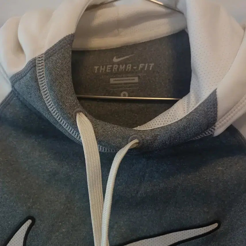 [BUNJANG] Nike Therma-FIT Hoodie Grey/White S / 나이키 써마핏 후드티 그레이/화이트 S