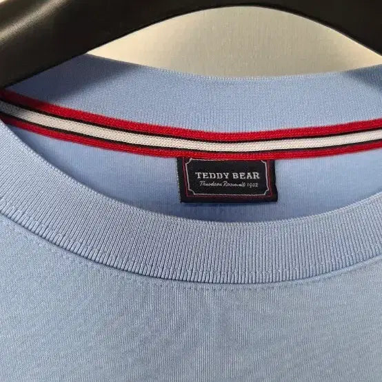 [BUNJANG] Teddy Bear Short Sleeve T-Shirt Sky Blue / 테디베어 반팔 티셔츠 하늘색