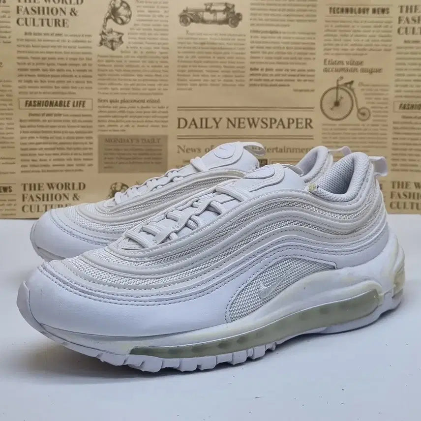 [BUNJANG] Nike Air Max 97 White Sneakers (245) / 나이키 에어맥스 97 화이트 운동화 245