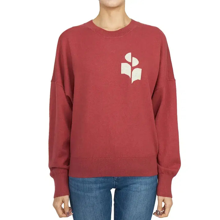 [BUNJANG] Isabel Marant Étoile Logo Wool Blend Knit Sweater Pink Size 38 / 이자벨마랑 에뚜왈 로고 울혼방 니트 38사이즈
