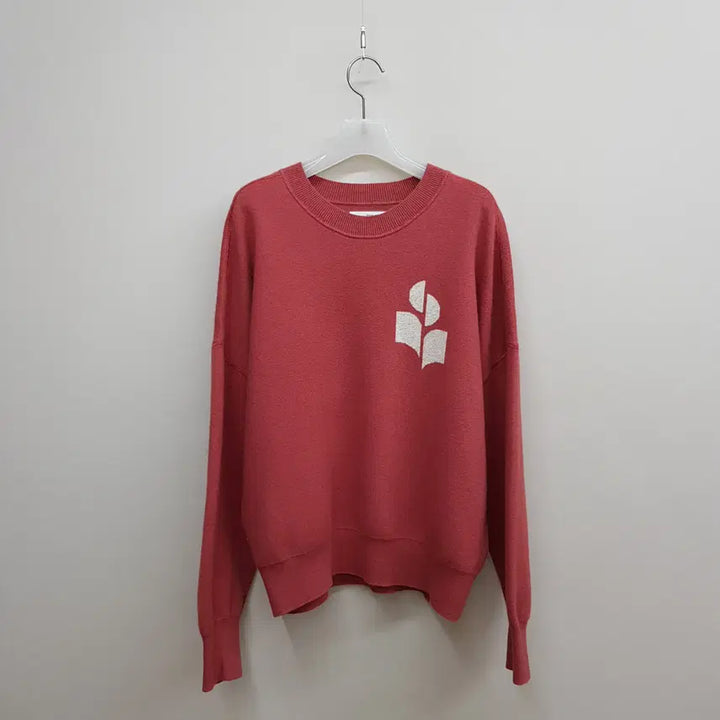 [BUNJANG] Isabel Marant Étoile Logo Wool Blend Knit Sweater Pink Size 38 / 이자벨마랑 에뚜왈 로고 울혼방 니트 38사이즈