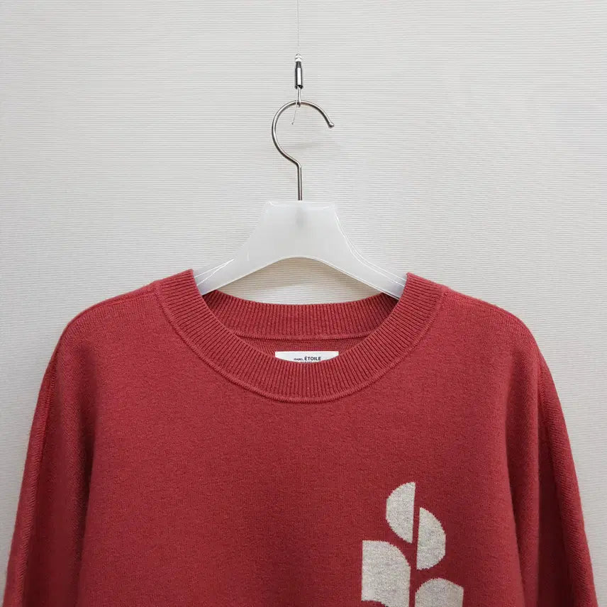 [BUNJANG] Isabel Marant Étoile Logo Wool Blend Knit Sweater Pink Size 38 / 이자벨마랑 에뚜왈 로고 울혼방 니트 38사이즈