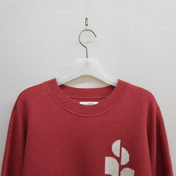 [BUNJANG] Isabel Marant Étoile Logo Wool Blend Knit Sweater Pink Size 38 / 이자벨마랑 에뚜왈 로고 울혼방 니트 38사이즈