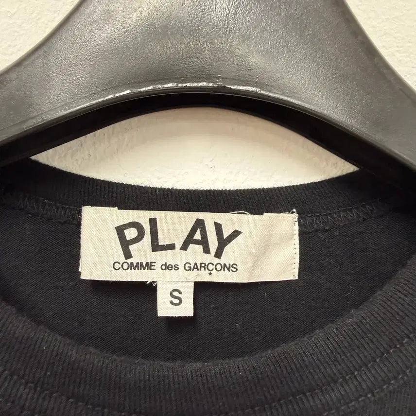 [BUNJANG] Comme des Garçons Play Cotton Red Emblem T-Shirt Black / 꼼데가르송플레이 반팔티셔츠 55