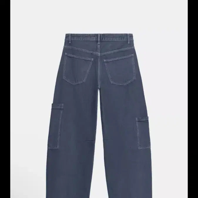 [BUNJANG] ZARA Baggy Balloon Pocket Denim Jeans (Size 36, Navy) / 자라 8727/221/430 팬츠 배기 벌룬 포켓 데님 진 36