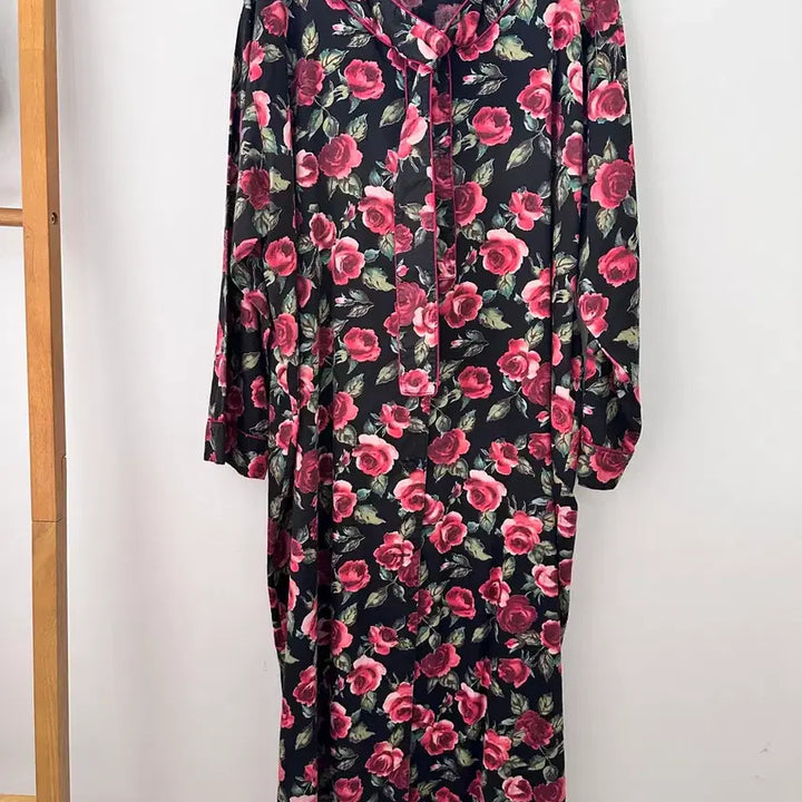 [BUNJANG] Sonia Rykiel Rose Long Dress / 소니아 리키엘 장미 롱 원피스