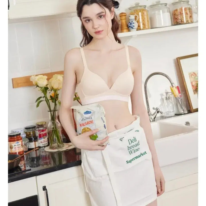 [BUNJANG] Elle Wire-Free Bra Panty Set / 엘르 노와이어 속옷 브라 팬티 세트