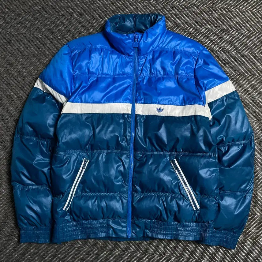 [BUNJANG] Adidas Old School Glossy Padded Jumper / 00s 아디다스 올드스쿨 글로시 패딩 점퍼y 5589