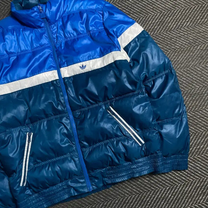 [BUNJANG] Adidas Old School Glossy Padded Jumper / 00s 아디다스 올드스쿨 글로시 패딩 점퍼y 5589