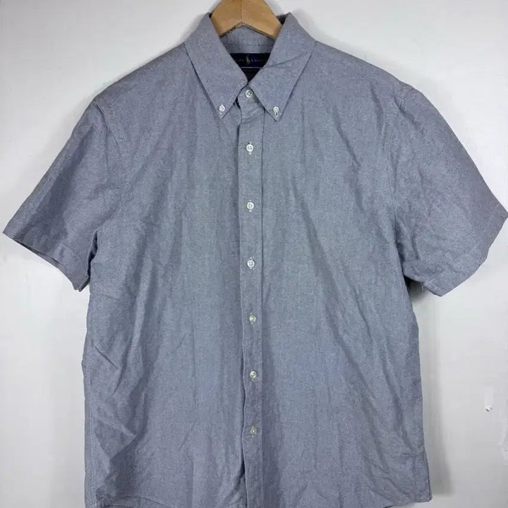 [BUNJANG] Polo Ralph Lauren Classic Fit Grey Short Sleeve Shirt L / 폴로 랄프로렌 클래식핏 그레이 반팔 셔츠 L