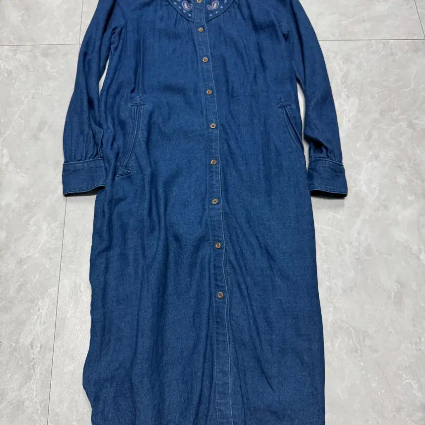 [BUNJANG] Thursday Island 21SS Linen Blend Midi Dress / 85 써스데이 아일랜드 Thursday Island 21SS
