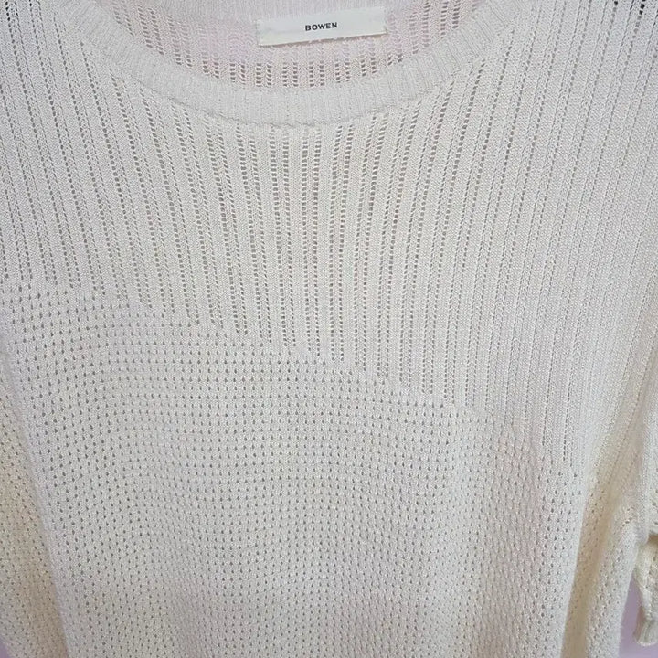 [BUNJANG] BOWEN Ivory Knit Short Sleeve Top / BOWEN 보웬 아이보리 니트 반팔