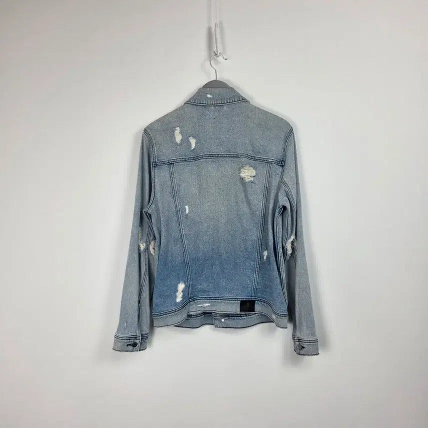 [BUNJANG] Hollister Light Wash Distressed Denim Jacket Men&