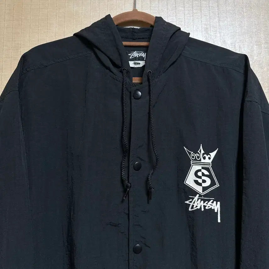 [BUNJANG] Stussy 80s Hooded Coach Jacket L / 80s 올드 스투시 후드 코치 자켓 L사이즈