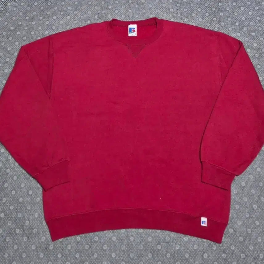 [BUNJANG] 90s Russell Athletic Burgundy Sweatshirt / [L]90s MAXICO Made 러셀 버건디 스웻 -325